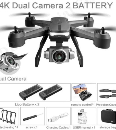 新款V14 RC四旋翼无人机4K高清摄像头WIFI FPV可折叠专业无人机直升机玩具礼品RTF